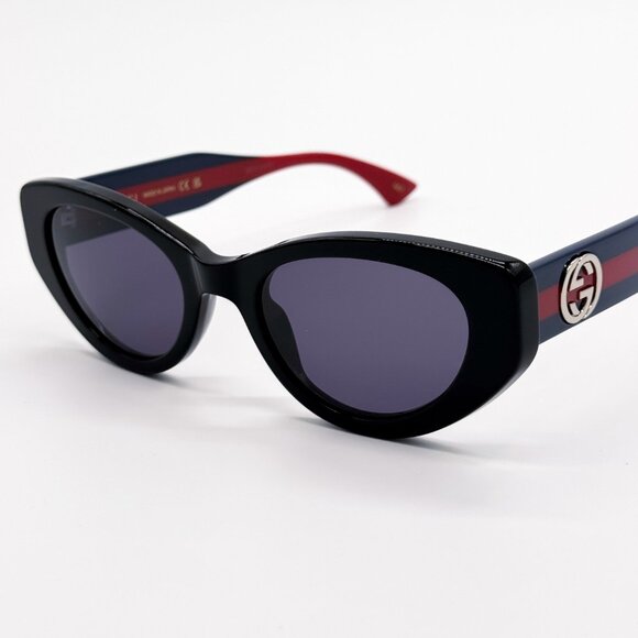 NEW GUCCI GG1862S 004 CAT EYE BLACK/BLUE WOMEN SUNGLASSES GUCCI main image 11